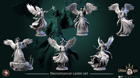 Necromancer Casters from "Lifeless Eyes" by White Werewolf Tavern Miniatures