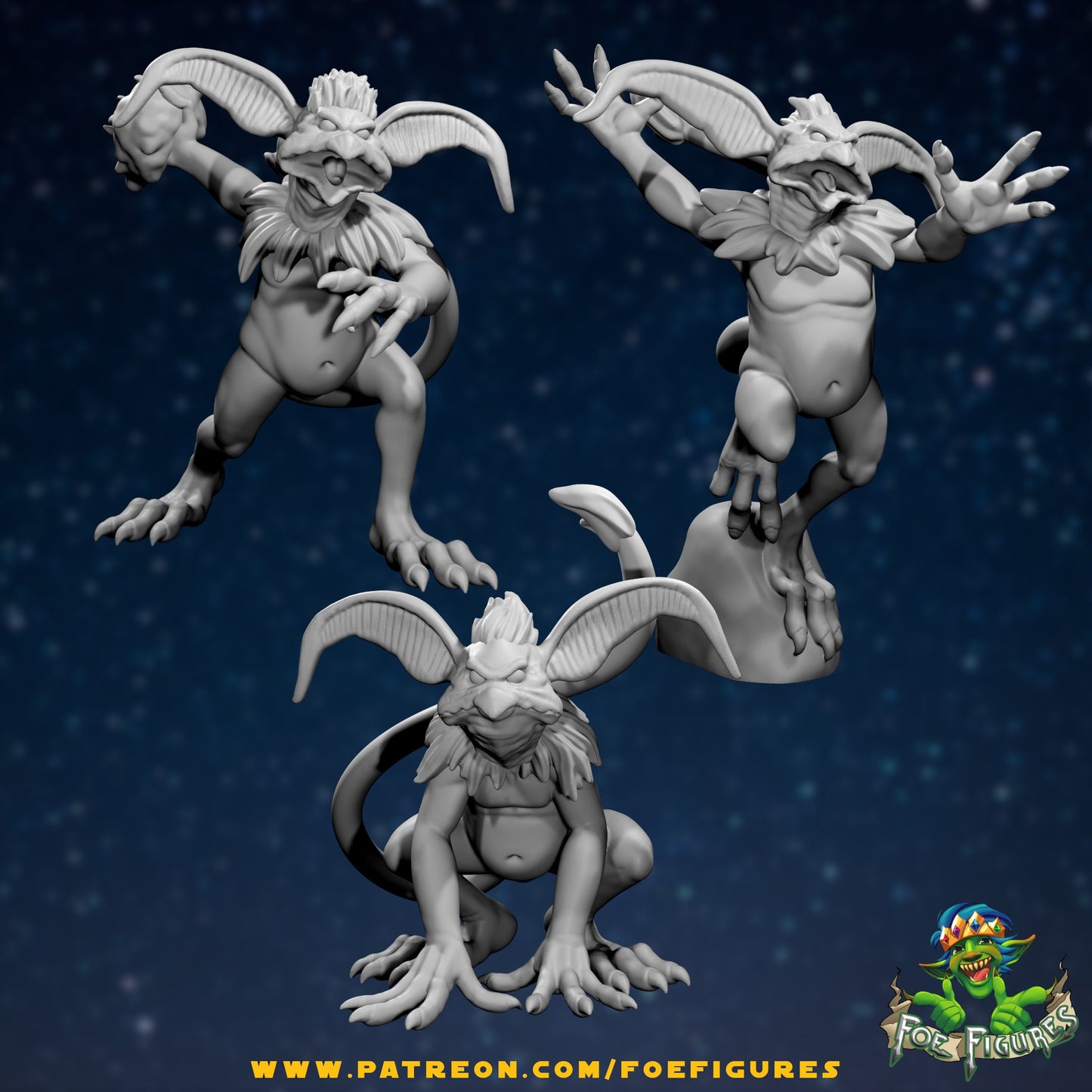 Alien Monkey Lizards by Foe Figures Miniatures