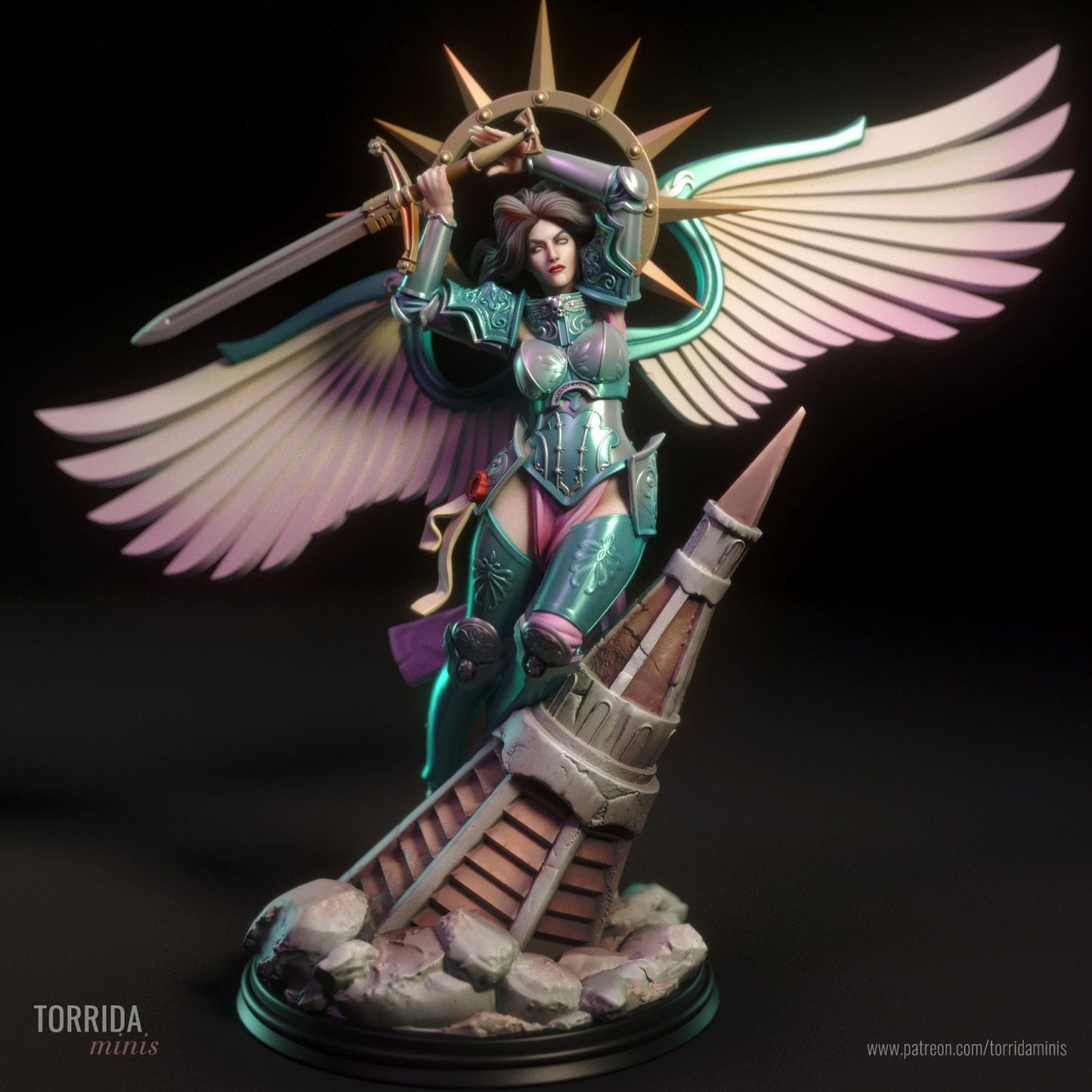 Battle Angel Saint Statue Model Kit by Torrida Minis