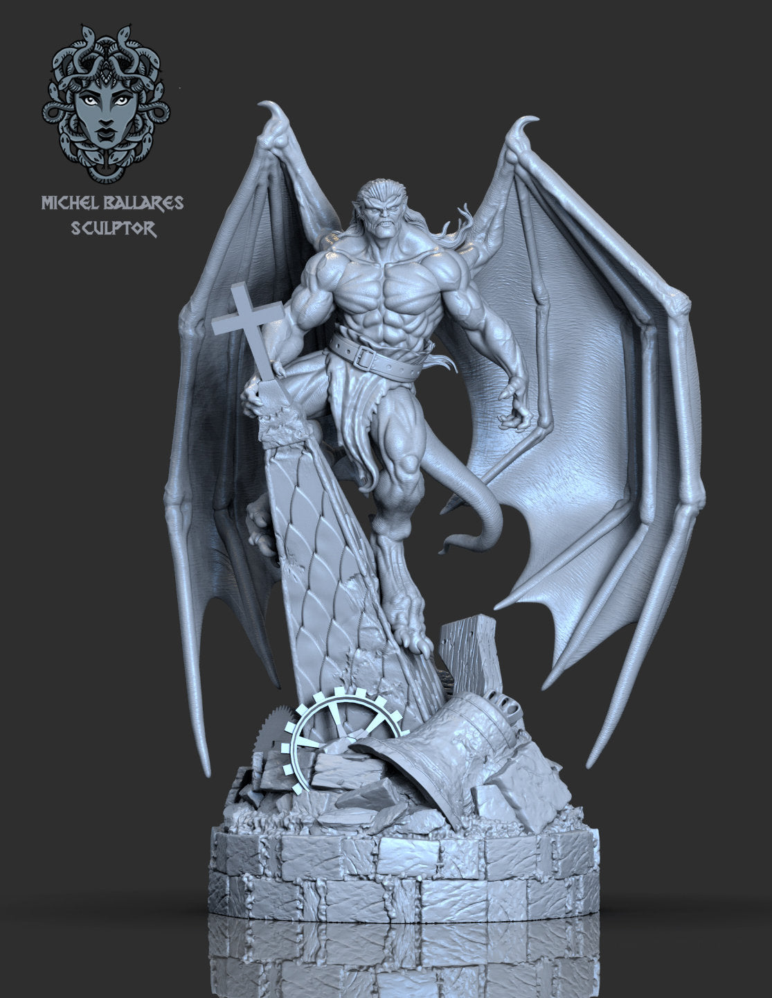 Gargoyle Leader Statue Model Kit by Creative Geek MB