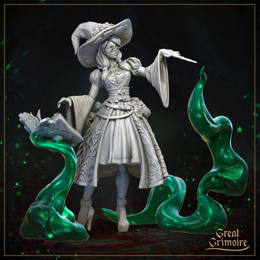 Melinda the Good Witch from "Veil of Emerald Dreams" by Great Grimoire Miniatures