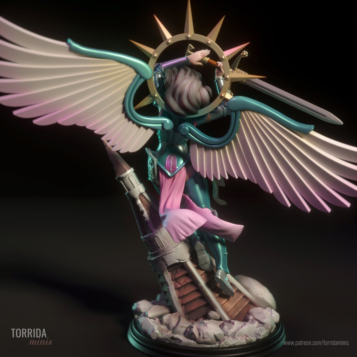 Battle Angel Saint Statue Model Kit by Torrida Minis