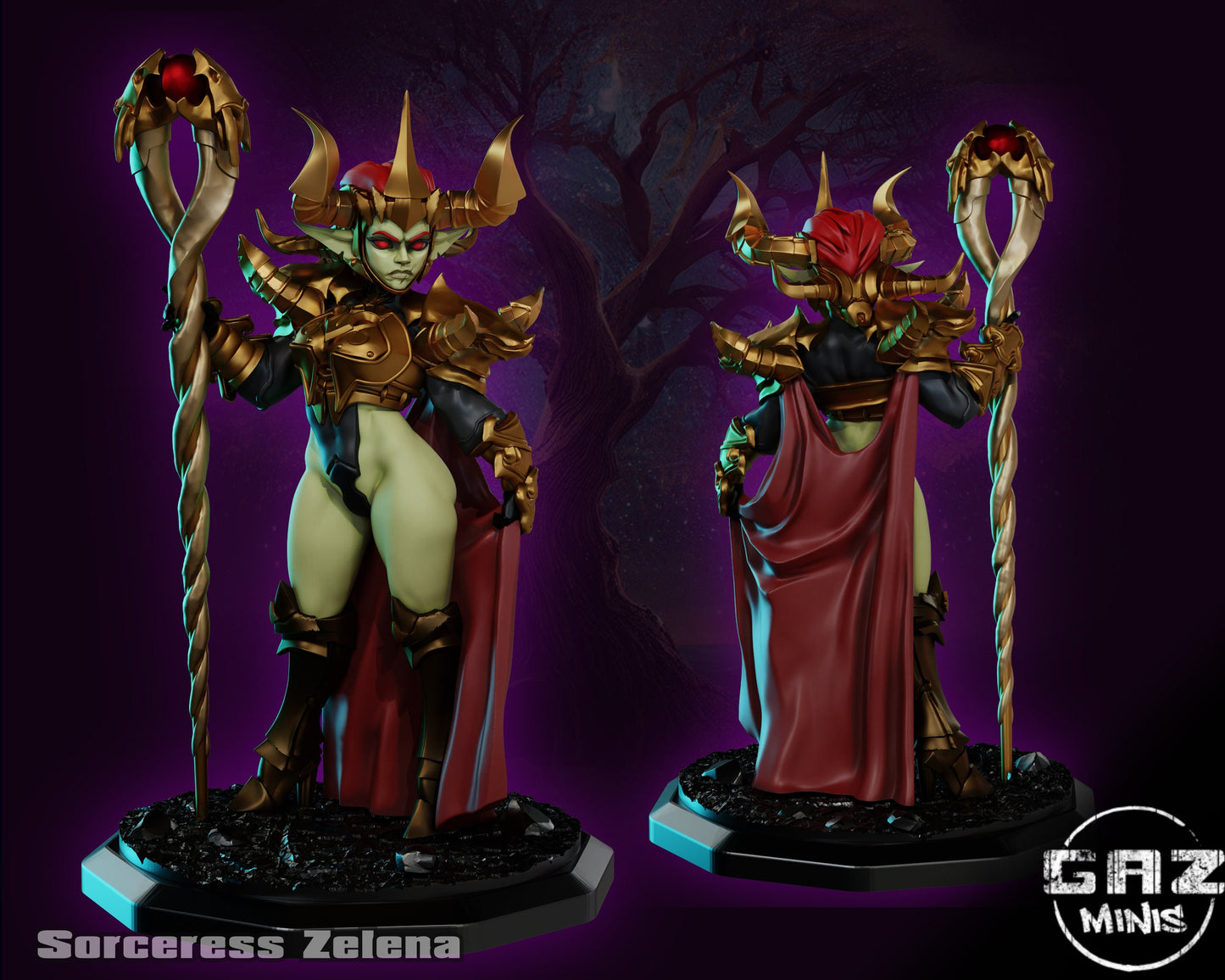 Sorceress Zelena from Goblin Fury by Gaz Pin Up Miniatures