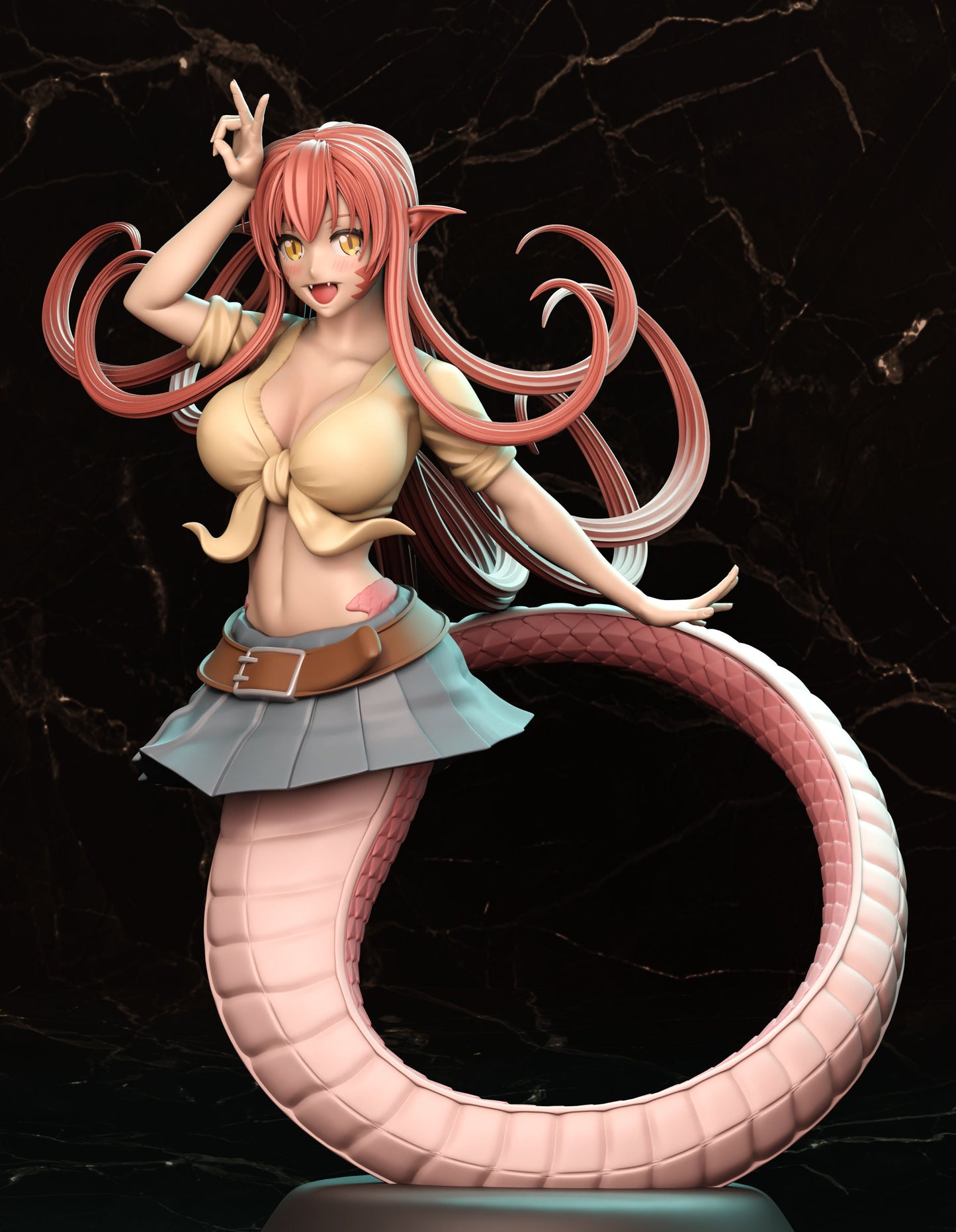 Snake Girl from Dungeon Pin ups by RN Estudio Miniatures