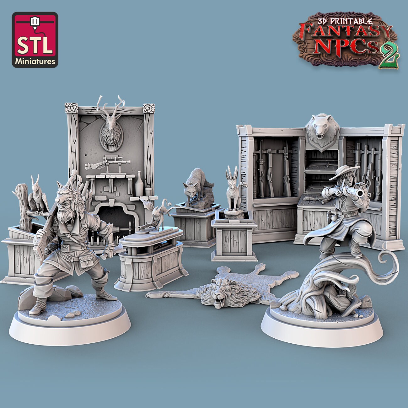 Trophy Hunters Set by STL Miniatures