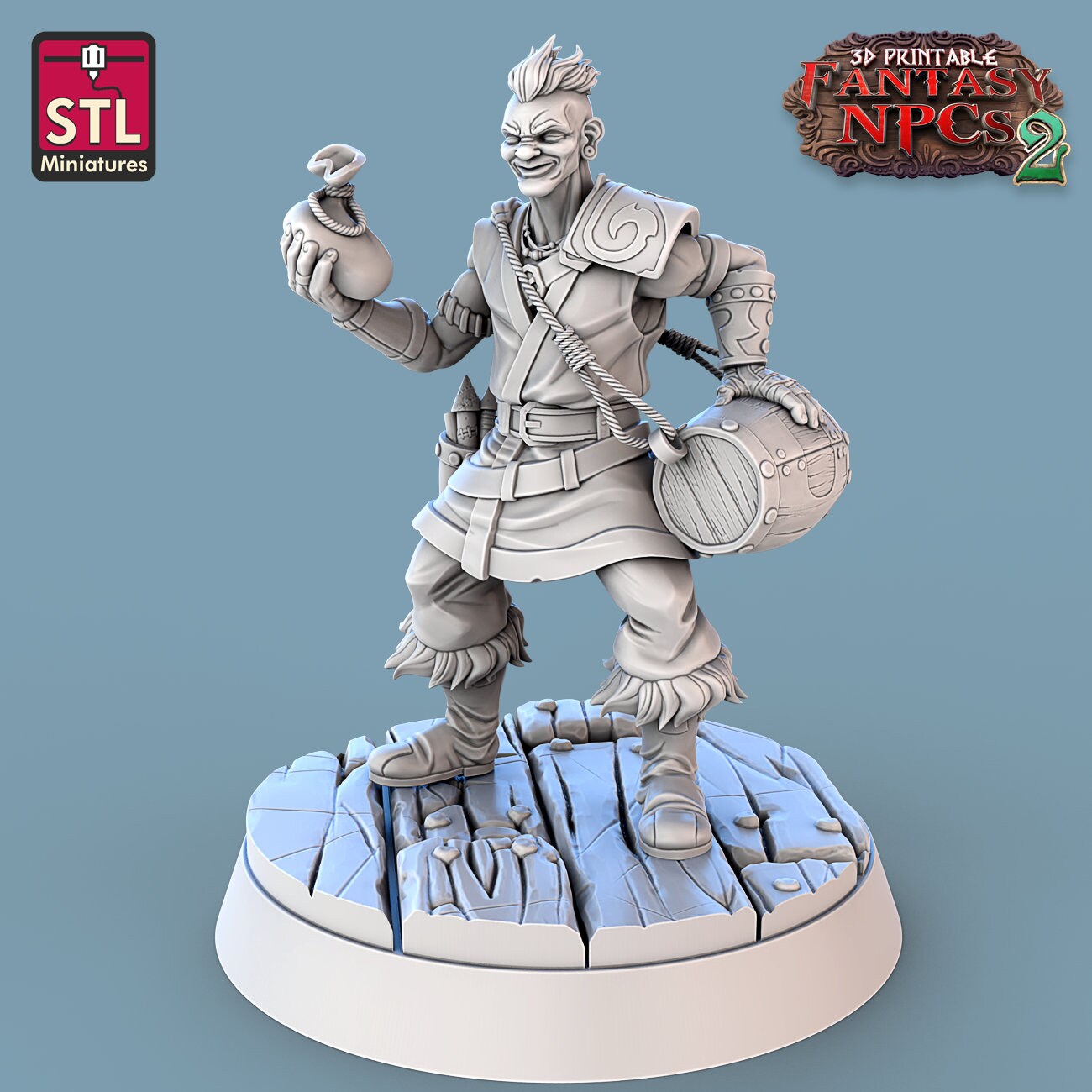 Gunpowder Vendor Set by STL Miniatures