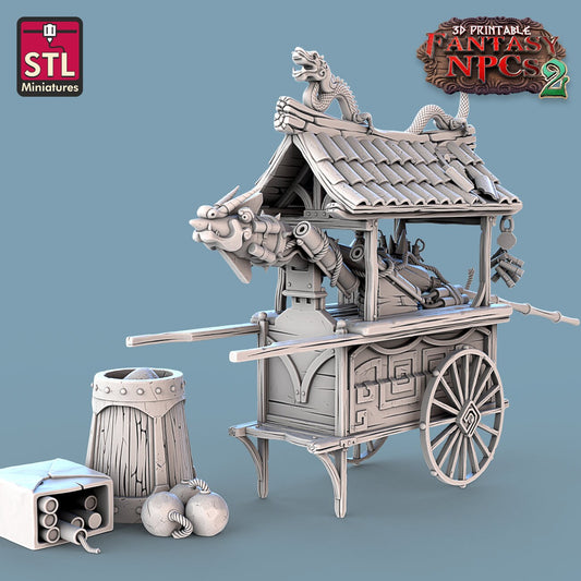 Gunpowder Vendor Set by STL Miniatures