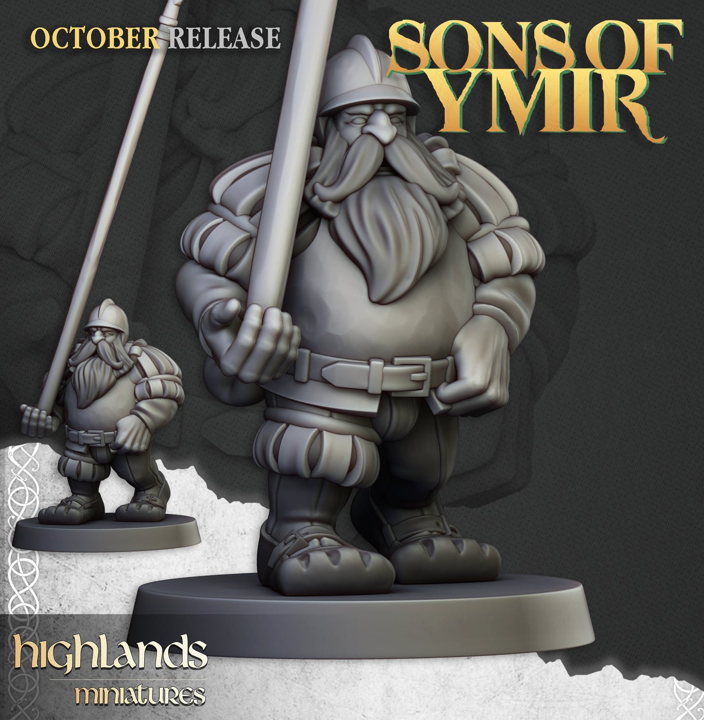 Dwarf Pikeman Unit by Highland Miniatures