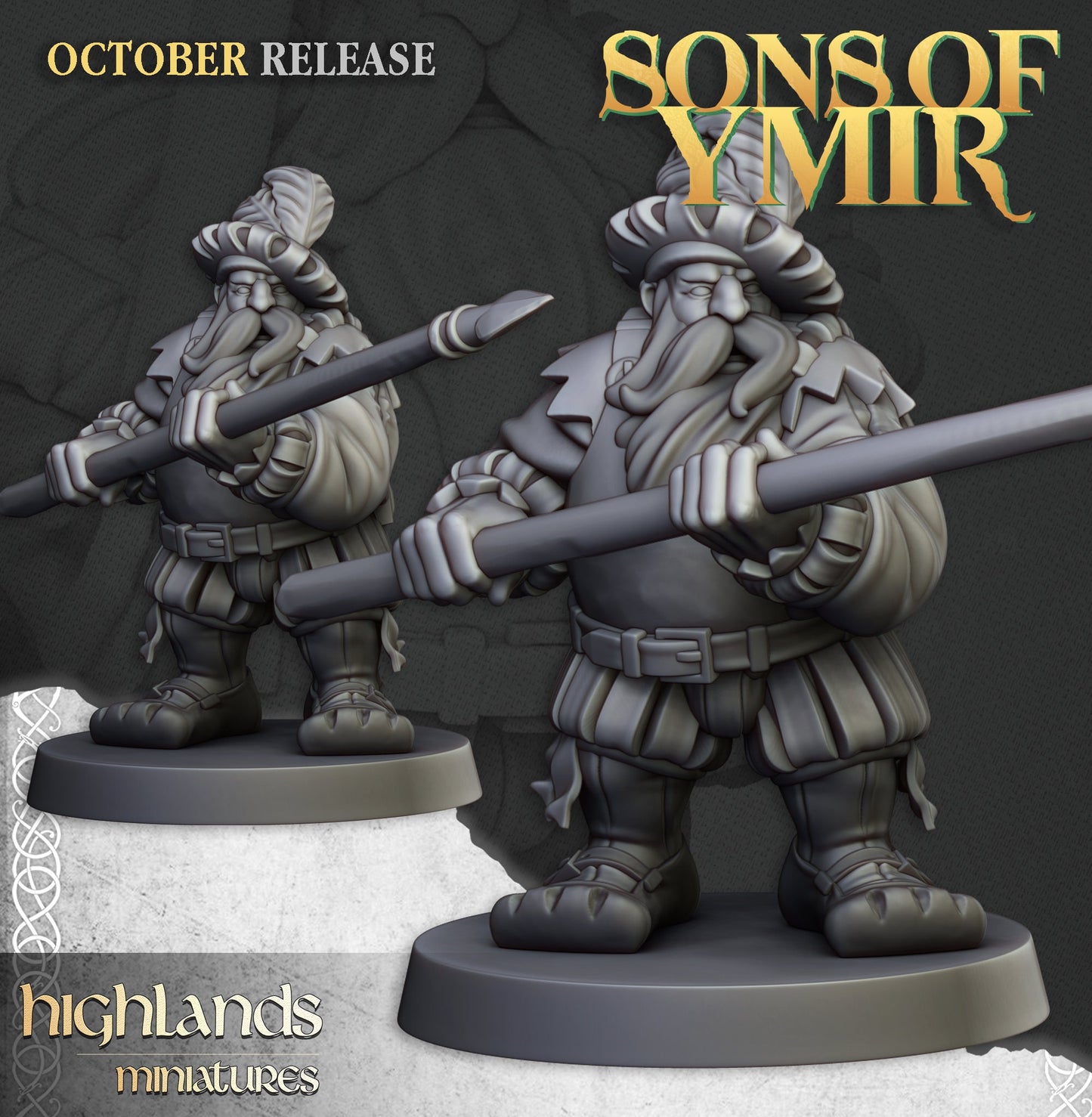 Dwarf Pikeman Unit by Highland Miniatures