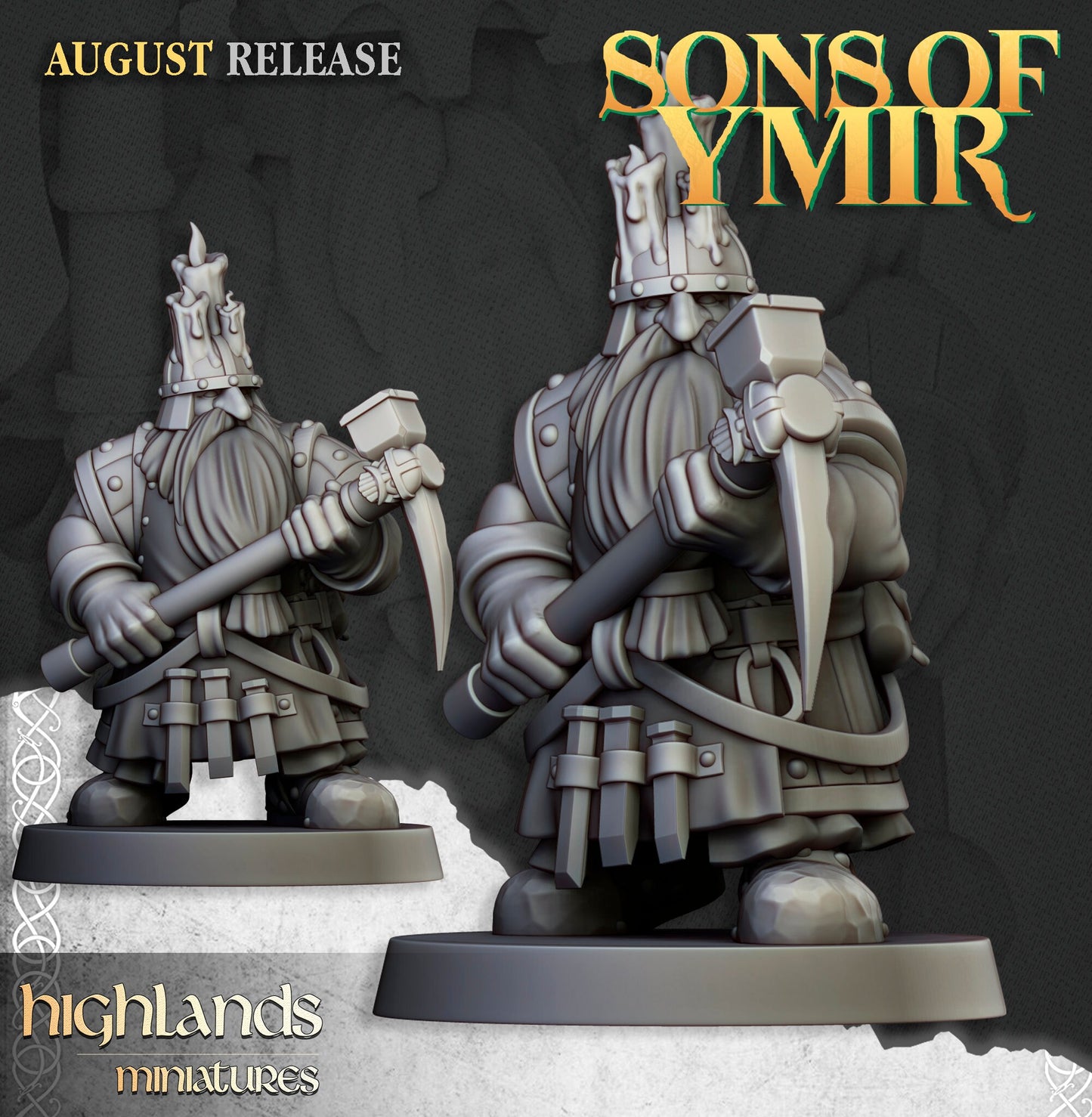 Dwarf Miners Unit by Highland Miniatures