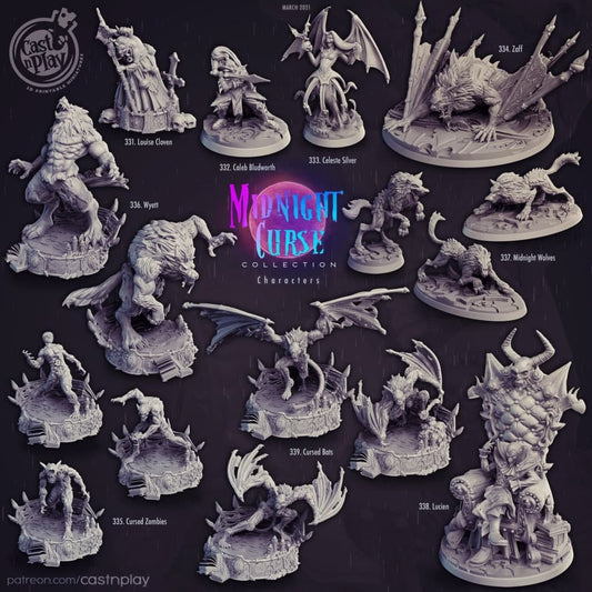 Midnight Curse Collection By Cast N Play Miniatures