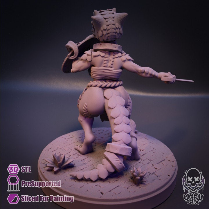 Embattlement Saber Kobold by Jigglystix Pinup Factory Miniatures