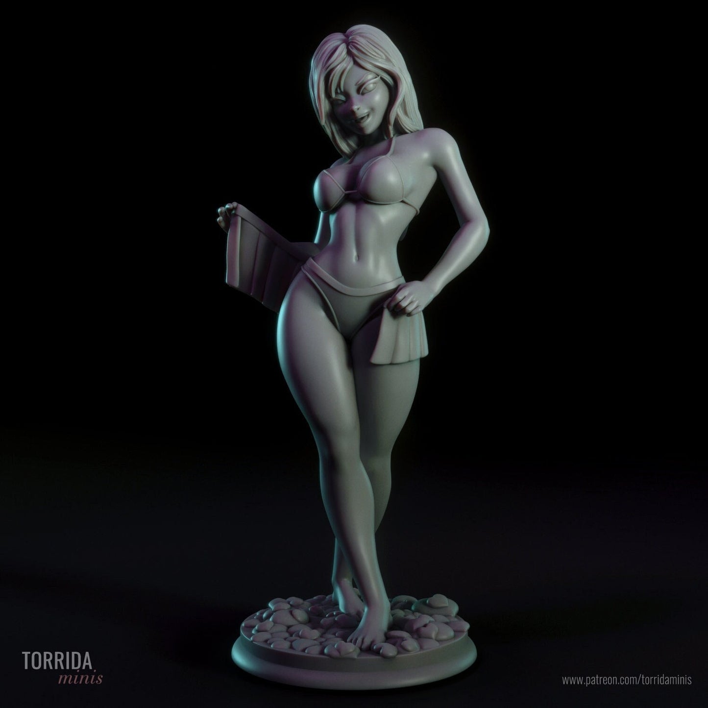 Ellen Pin Up Statue Model Kit by Torrida Minis