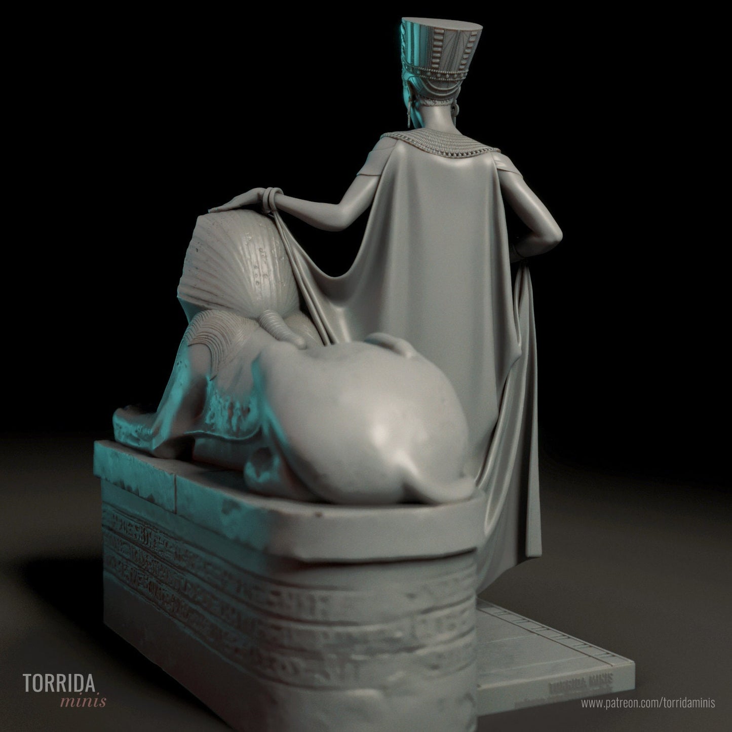 Nefertiti Statue Model Kit by Torrida Minis