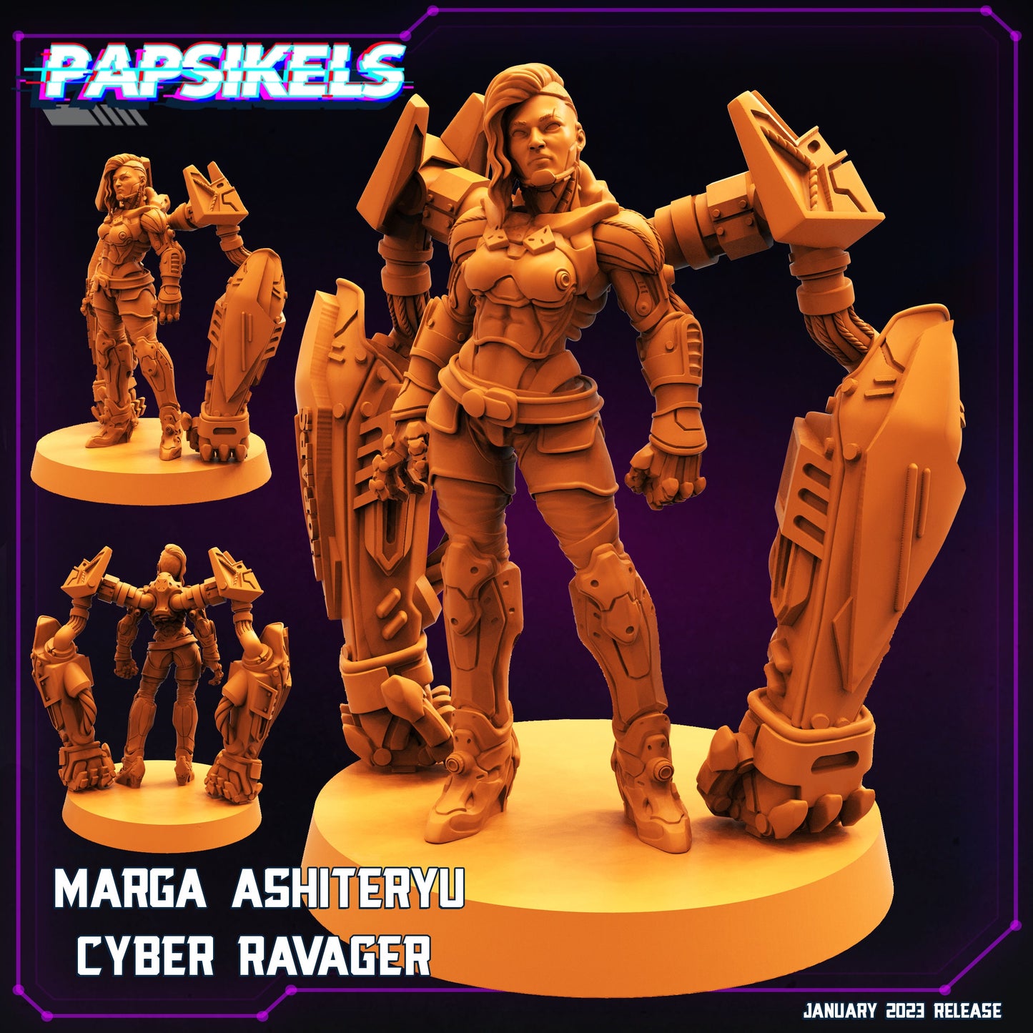 Cyber Ravagers by Papsikels Miniatures