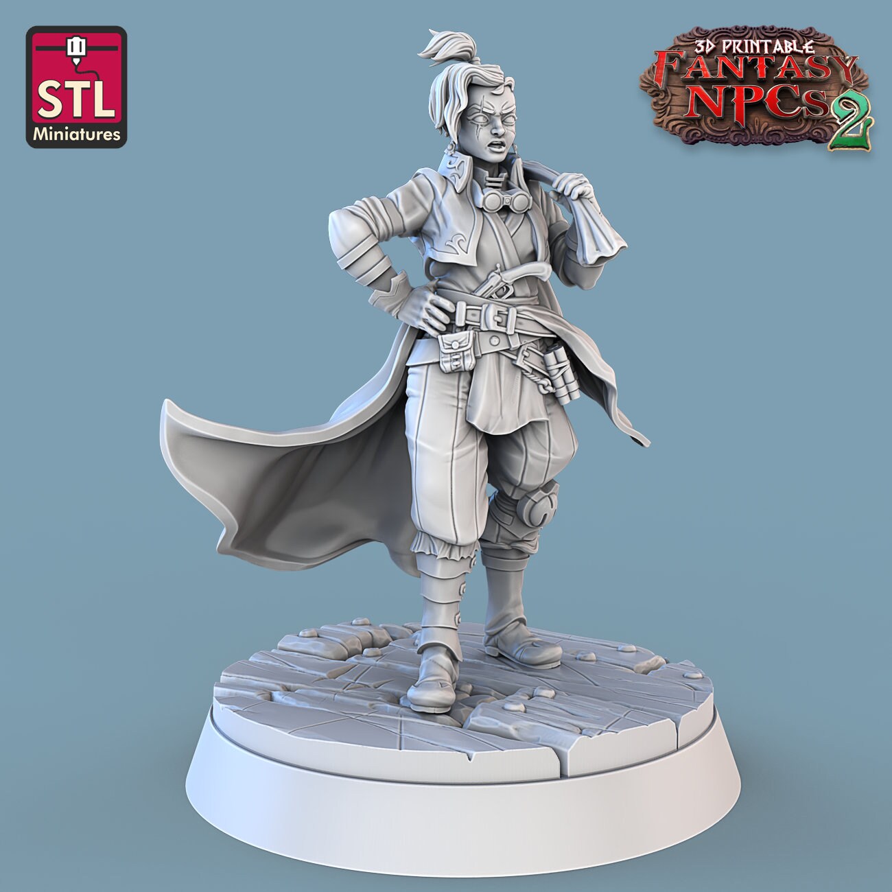 Gunpowder Vendor Set by STL Miniatures