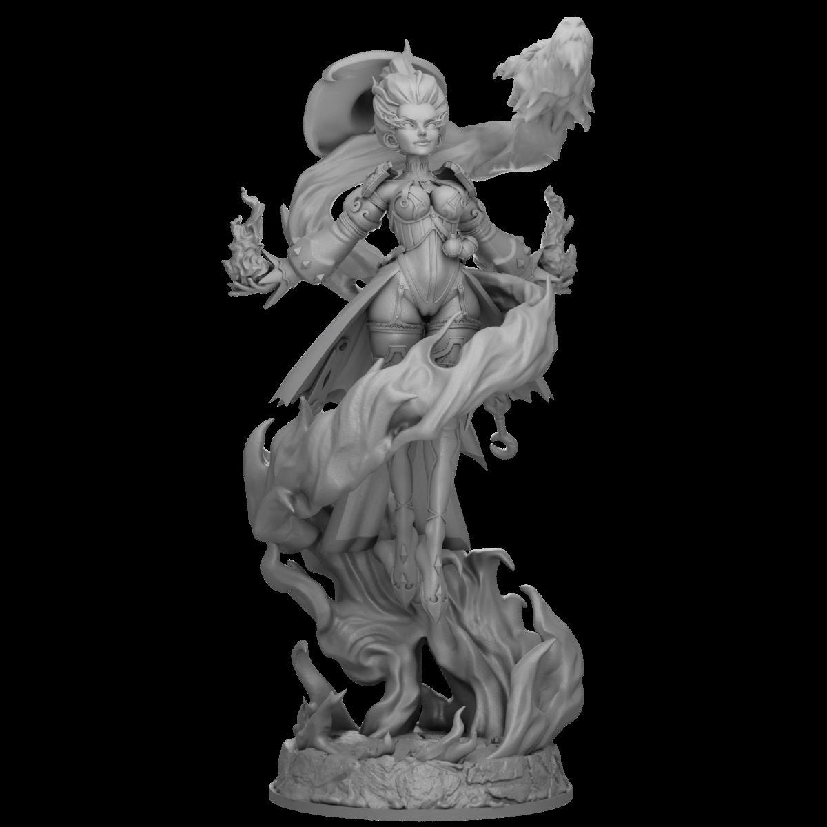 Fiery Soul Sorceress by Secret Forge Miniatures