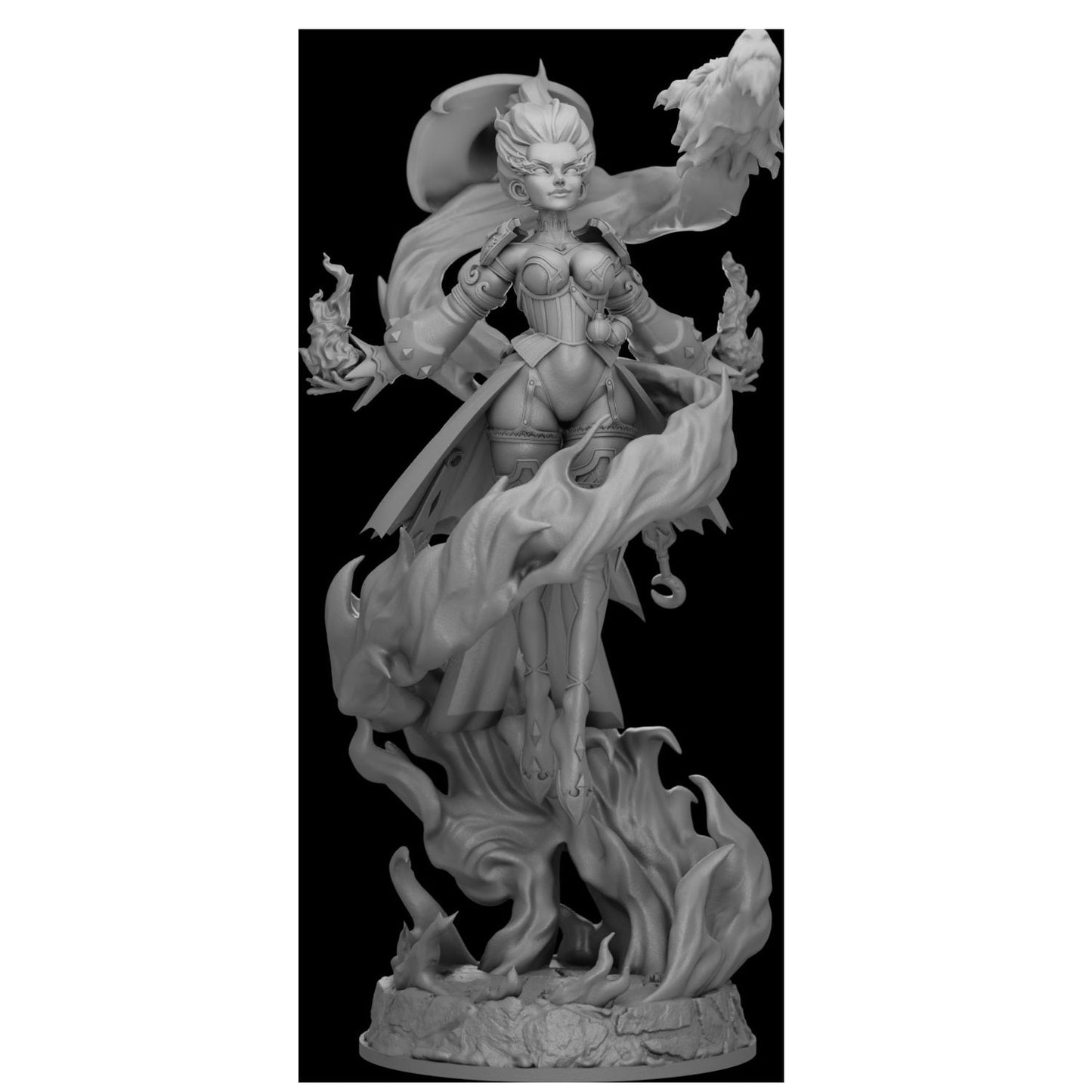 Fiery Soul Sorceress by Secret Forge Miniatures