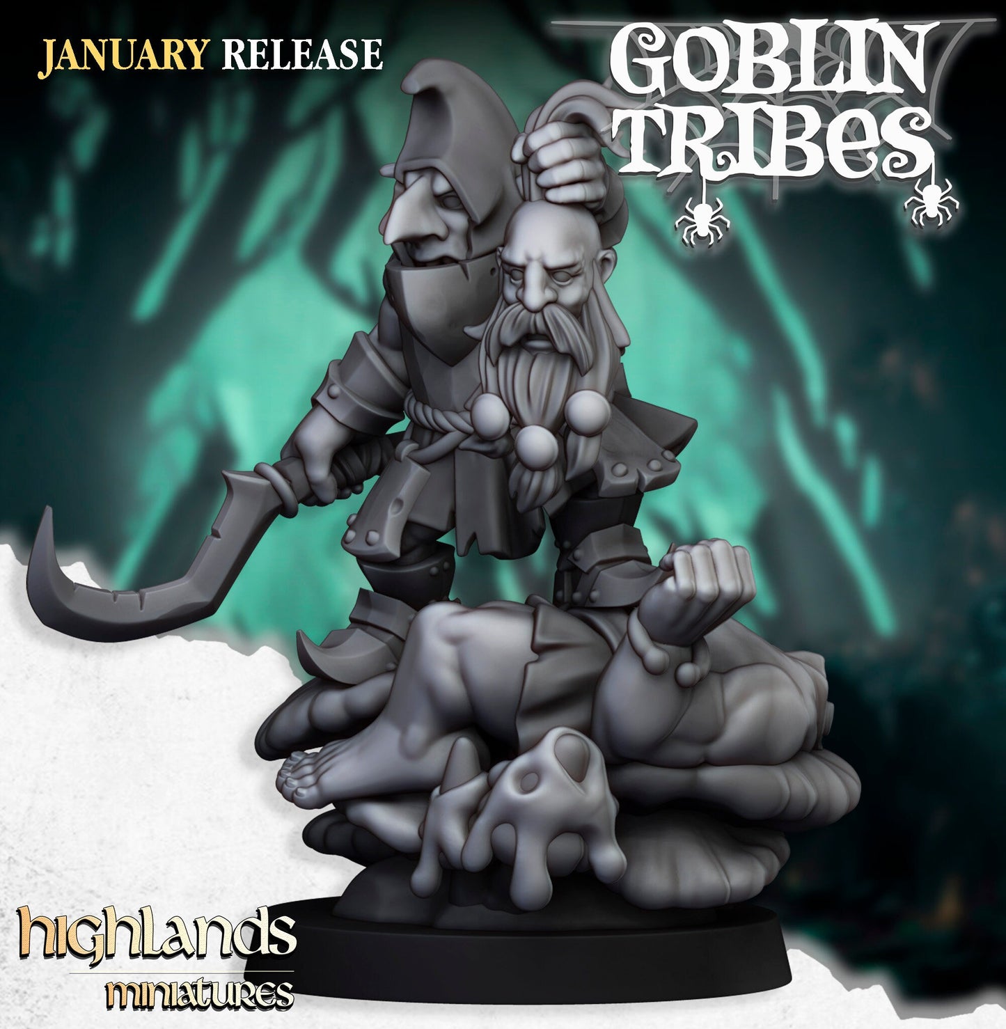 Swamp Goblin Boss by Highland Miniatures