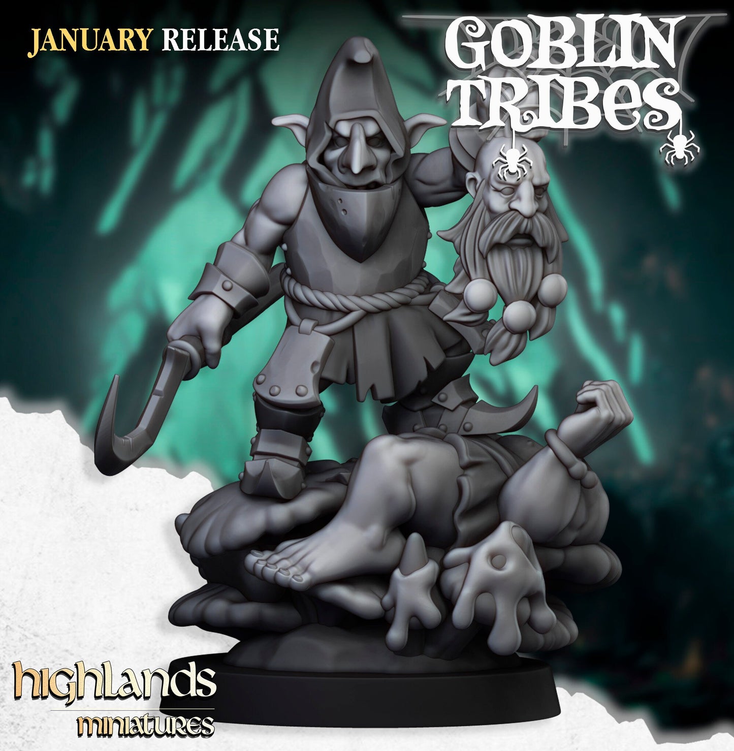 Swamp Goblin Boss by Highland Miniatures