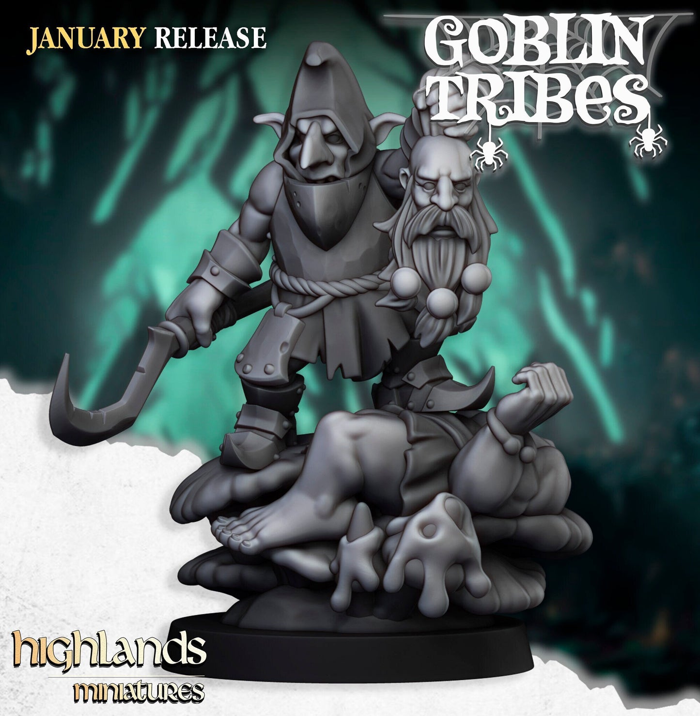 Swamp Goblin Boss by Highland Miniatures