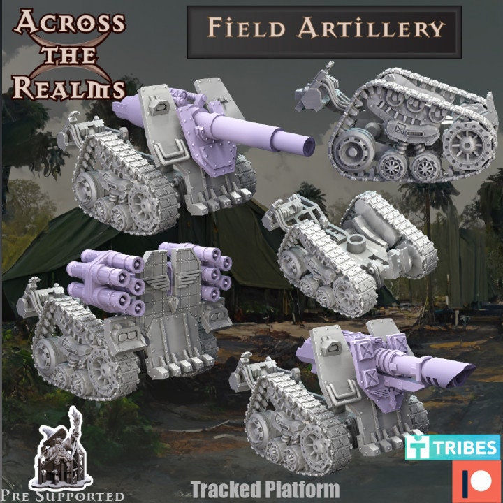 Field Artillery and Operatives by Across the Realms Miniatures