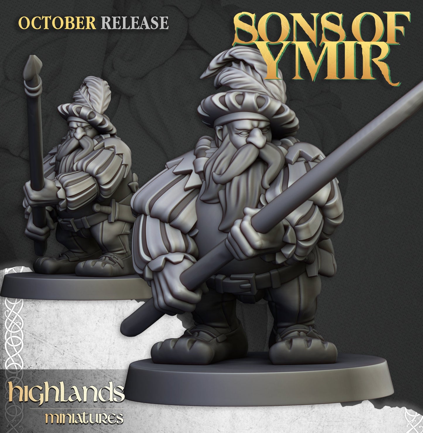 Dwarf Pikeman Unit by Highland Miniatures