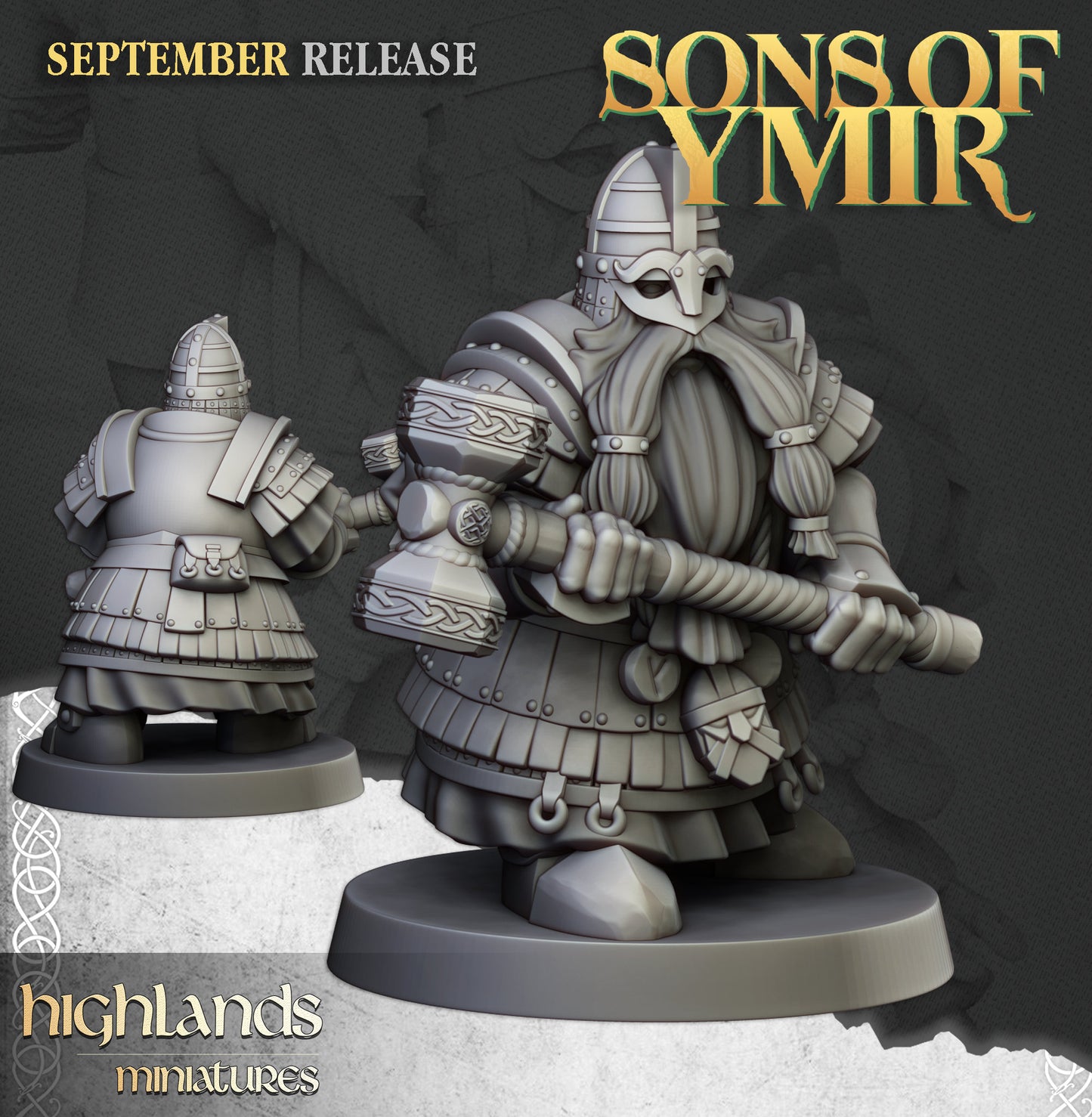 Dwarf King's Guard unit by Highland Miniatures