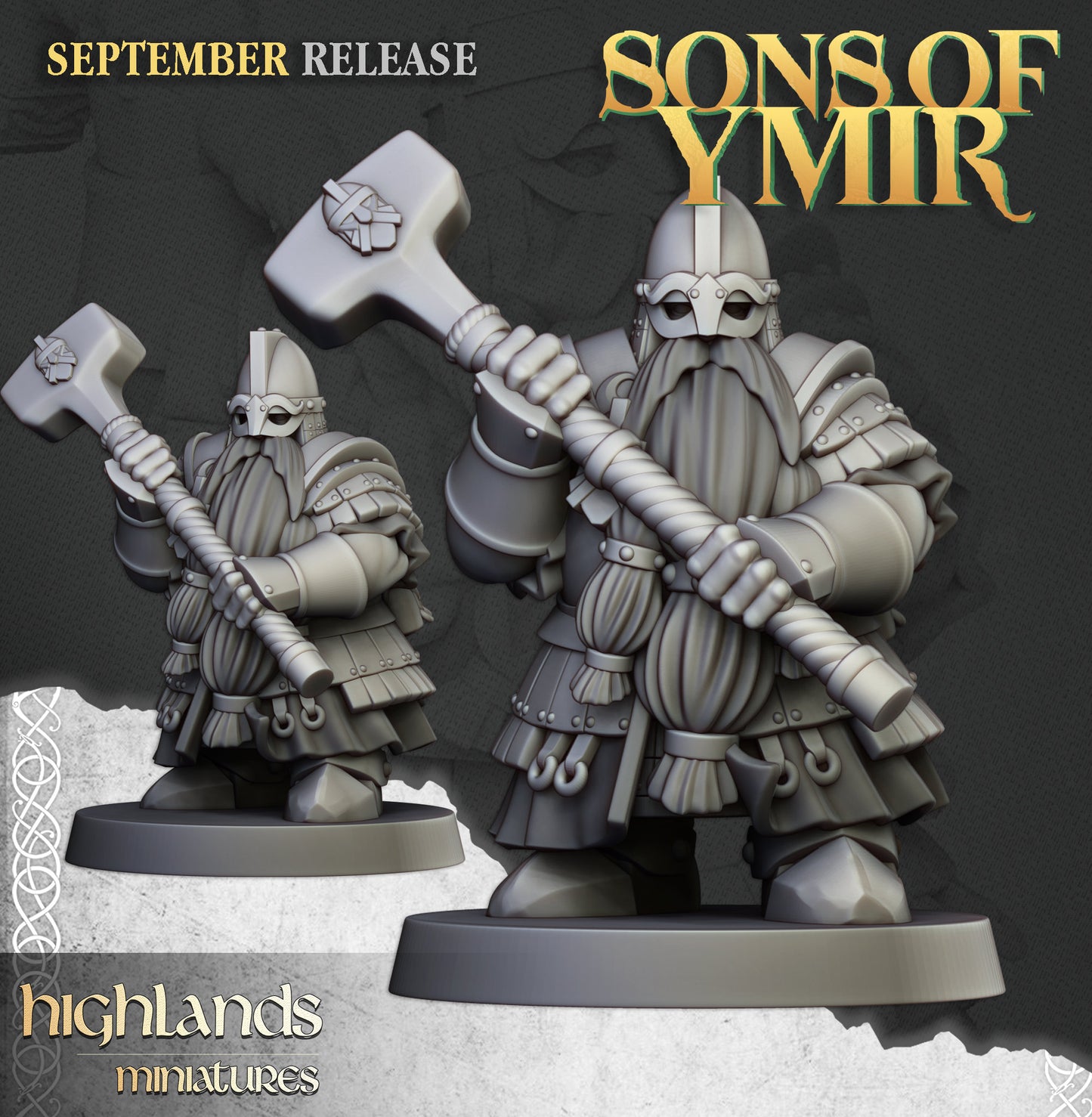 Dwarf King's Guard unit by Highland Miniatures