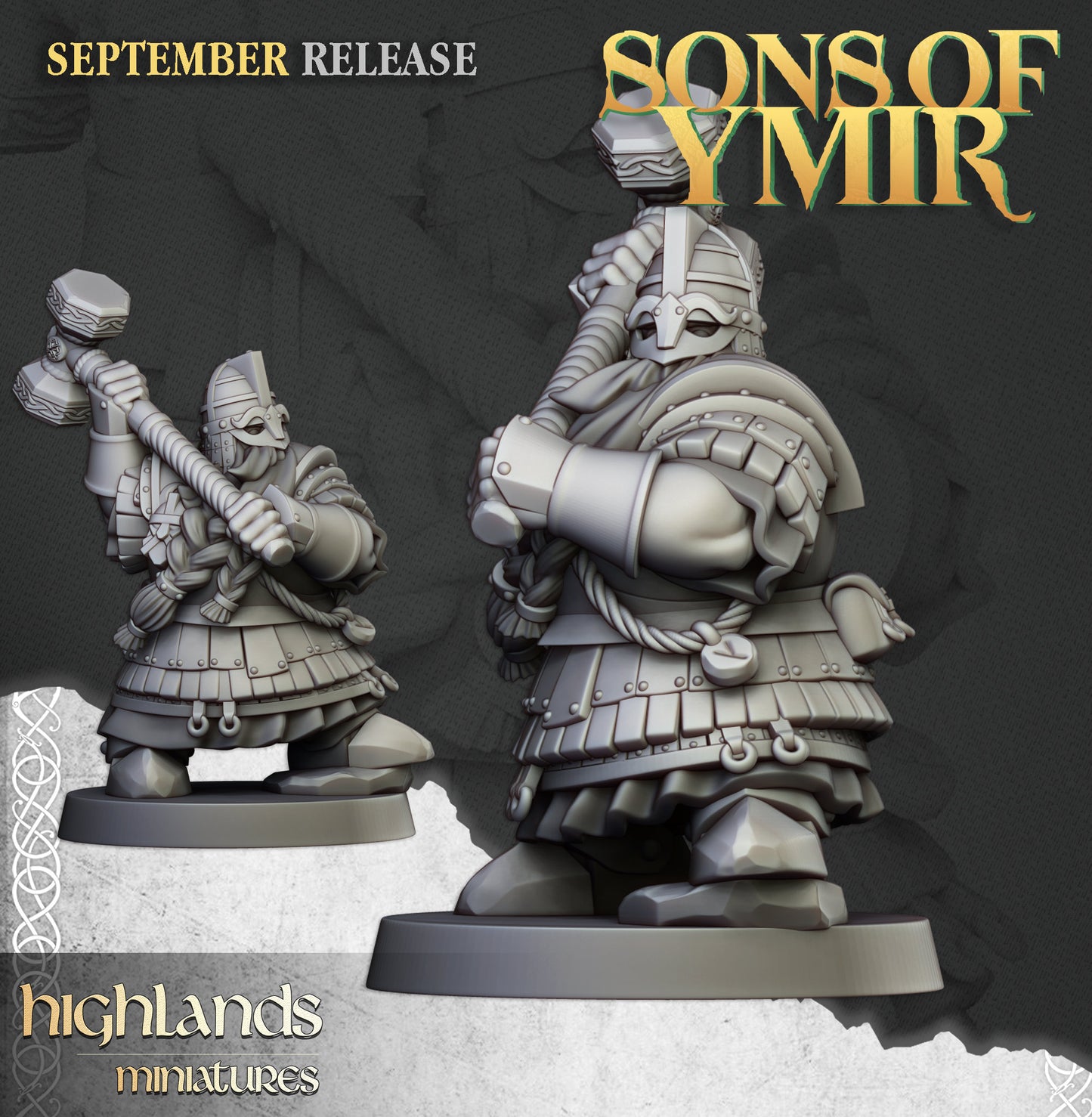 Dwarf King's Guard unit by Highland Miniatures