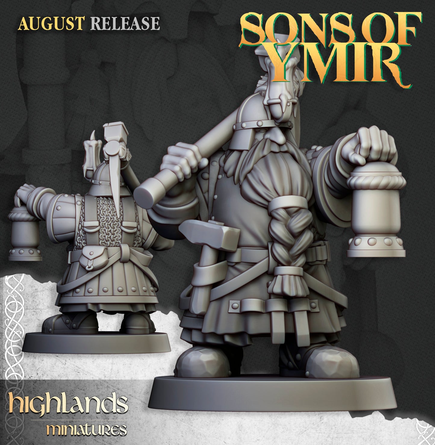 Dwarf Miners Unit by Highland Miniatures