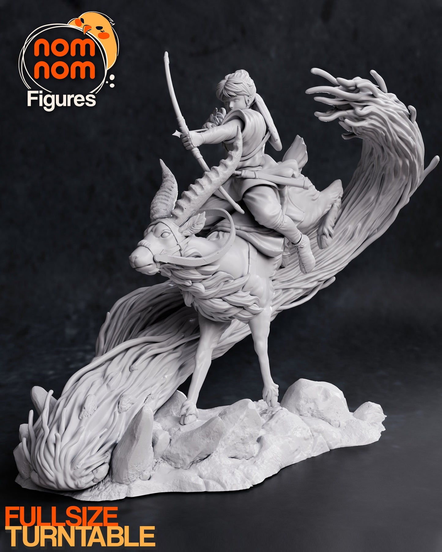 Ashitaka Statue Model Kit by Nom Nom Figures