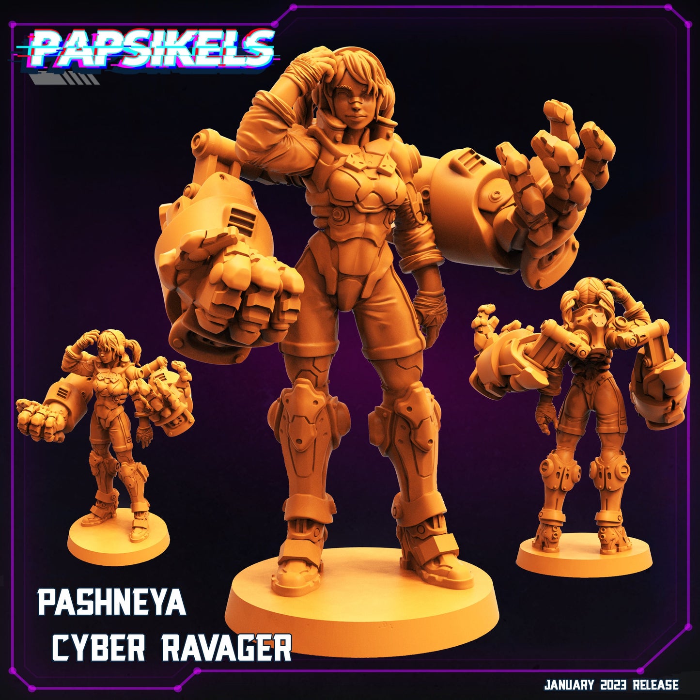 Cyber Ravagers by Papsikels Miniatures