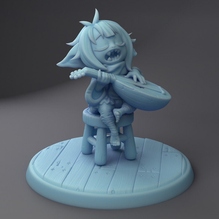 Gaz the Goblin Bard by Twin Goddess Miniatures