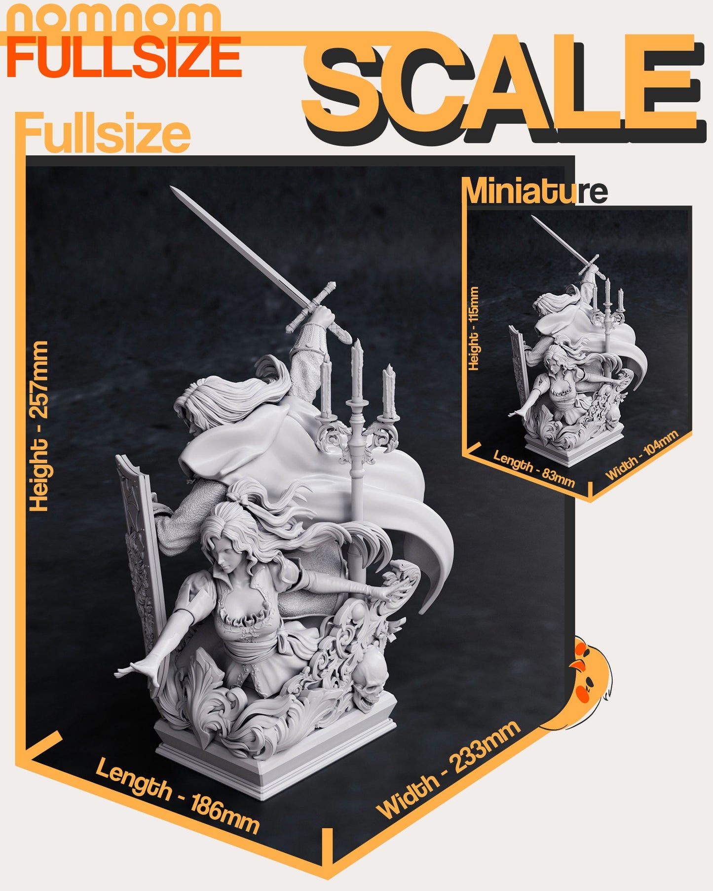 Alucard & Maria Statue Bust by Nomnom Figures