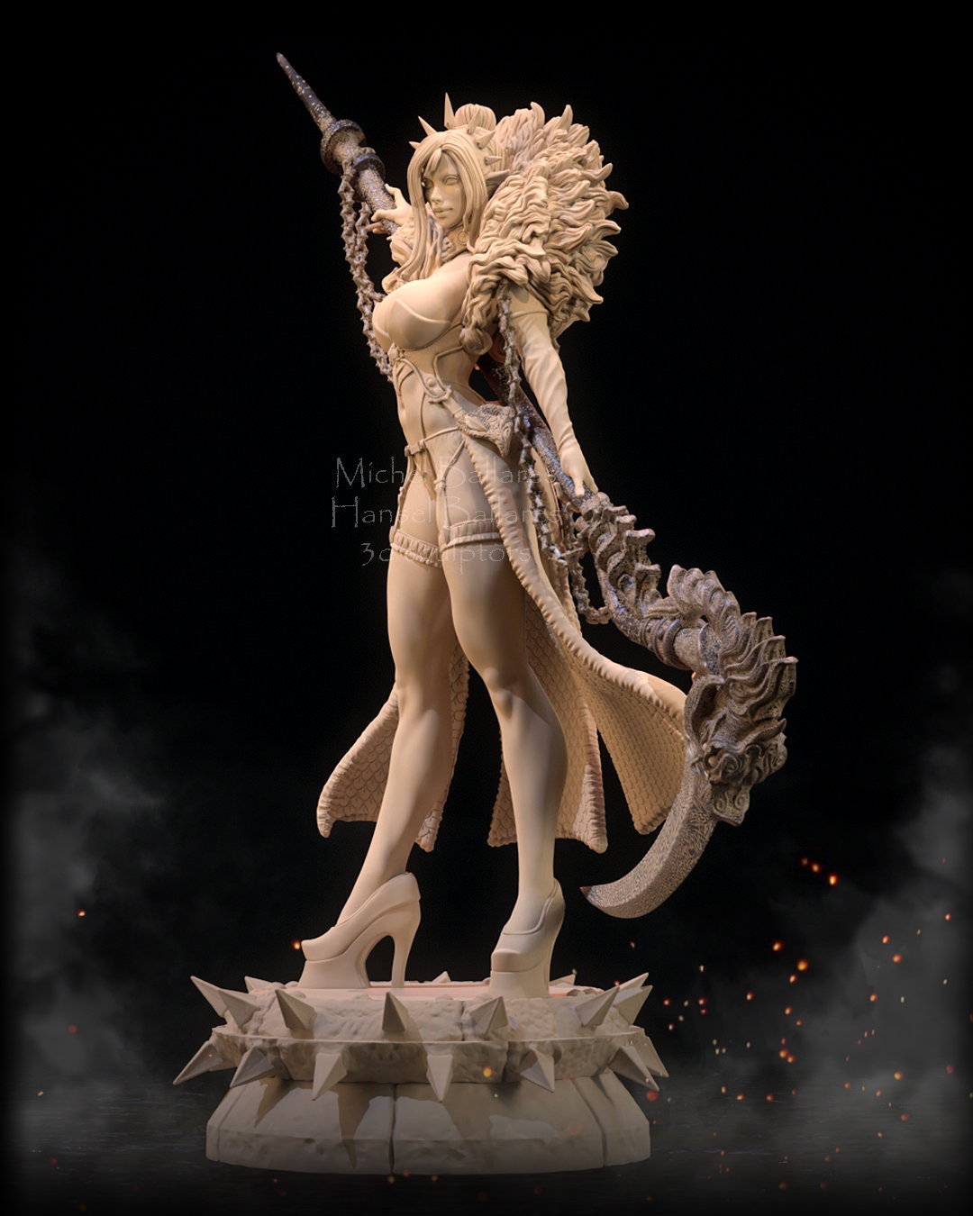 Dark Elf Statue Model Kit by Creative Geek MB