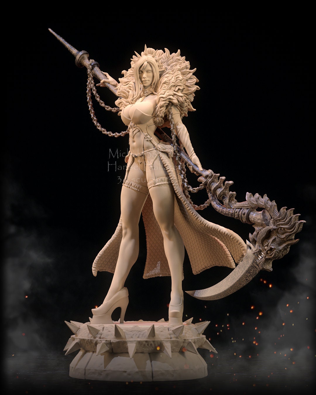 Dark Elf Statue Model Kit by Creative Geek MB