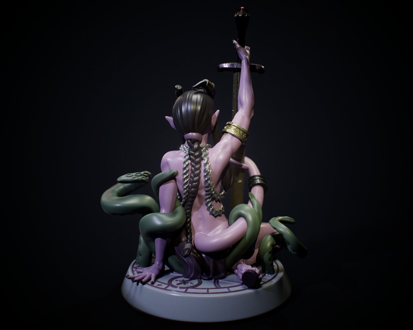 Botched Tiefling Summoning by Jiggleystix Pin Up Factory Miniatures