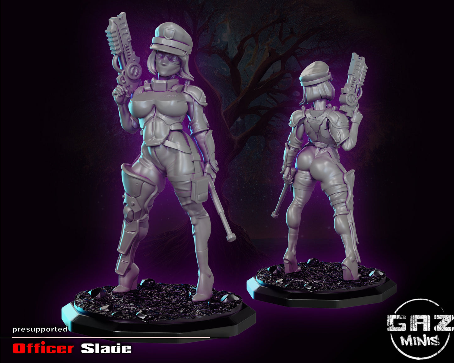 Officer Slade by Gaz Pin Up Miniatures