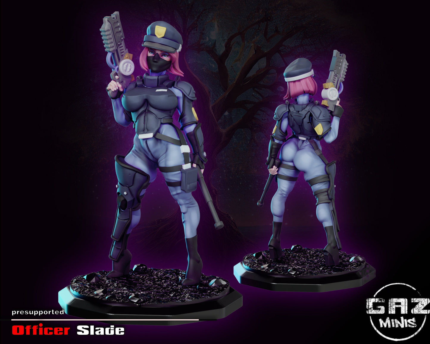 Officer Slade by Gaz Pin Up Miniatures