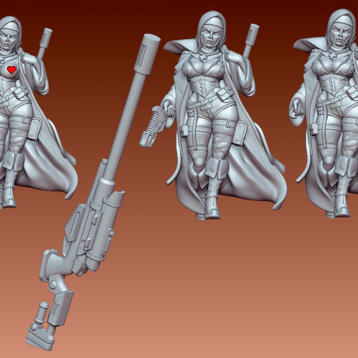 Sister Isabella by Gaz Pin Up Miniatures