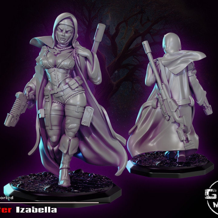 Sister Isabella by Gaz Pin Up Miniatures