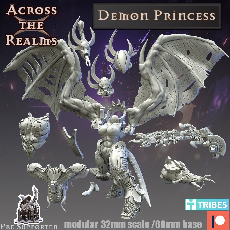 Demon Princess from Legionaries Of Excess by Across the Realms Miniatures