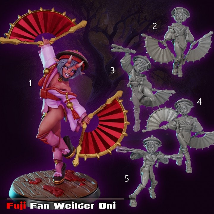 Fuji Oni Fan Wielder by Gaz Minis