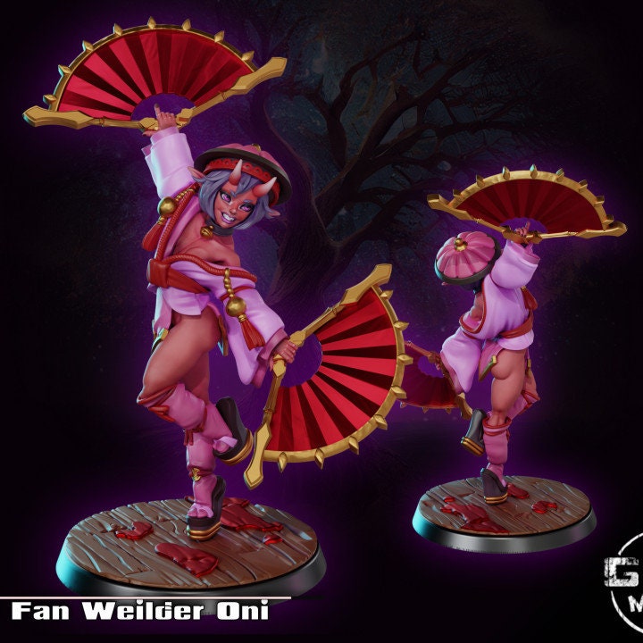 Fuji Oni Fan Wielder by Gaz Minis