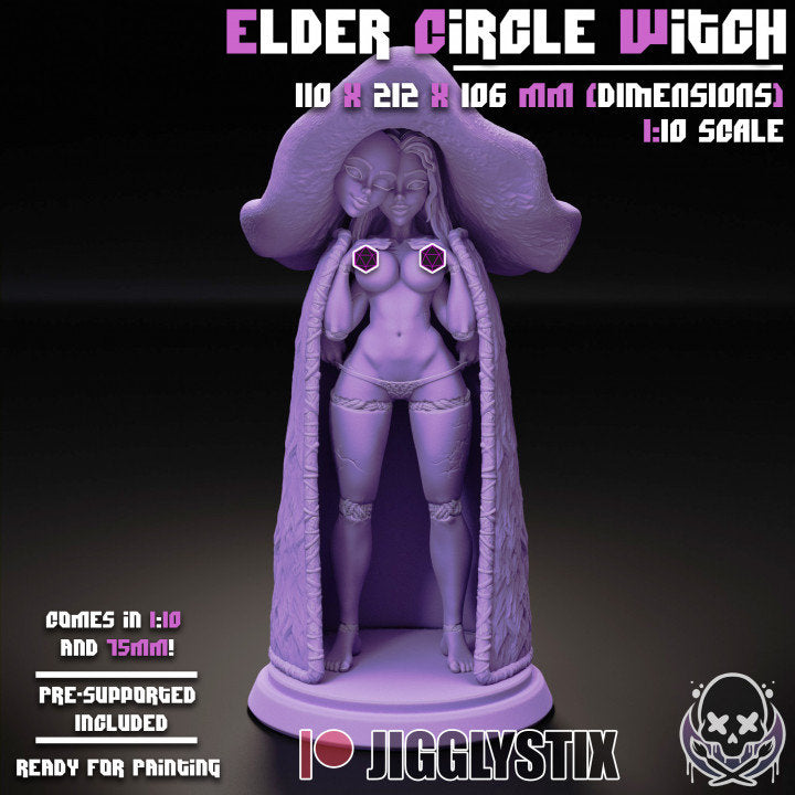 Elder Circle Witch By Jigglystix Pinup Factory