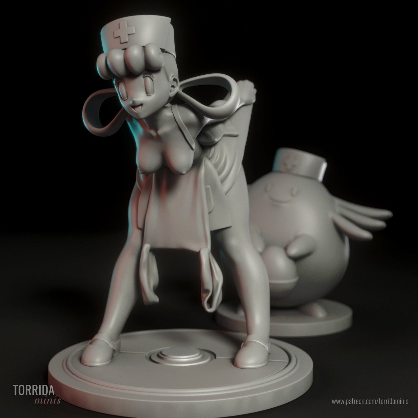 Nurse Joy Statue Model Kit by Torrida Minis