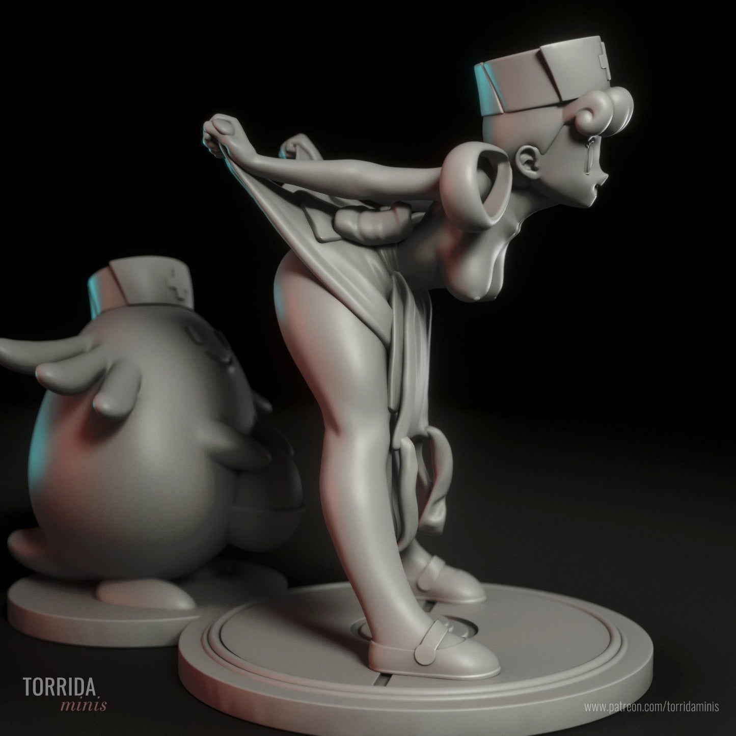 Nurse Joy Statue Model Kit by Torrida Minis