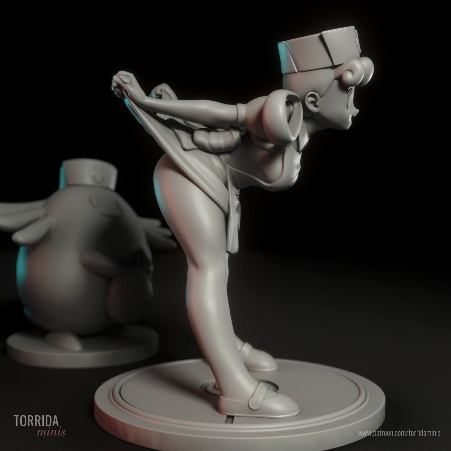 Nurse Joy Statue Model Kit by Torrida Minis