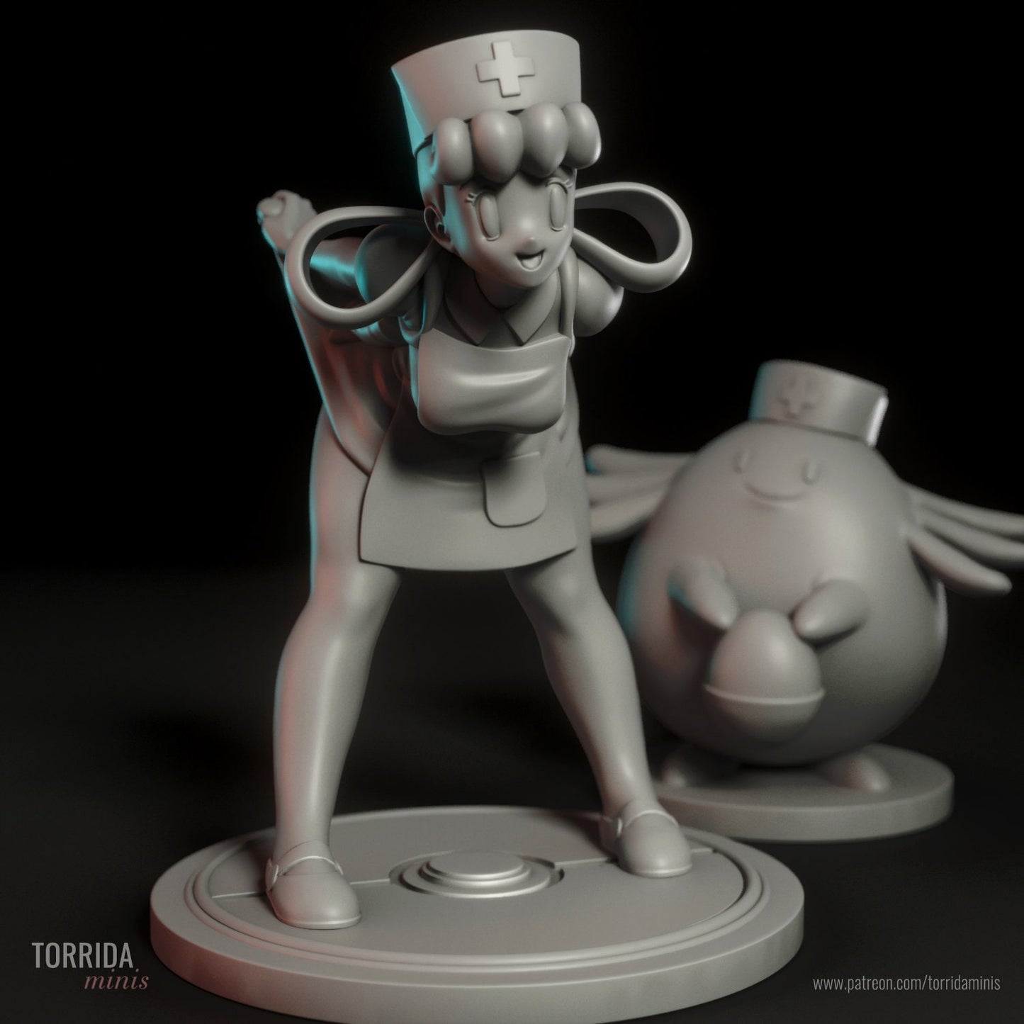 Nurse Joy Statue Model Kit by Torrida Minis